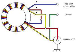 a diagram of a 9:1 Unun