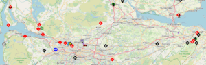 APRS traffic in the Central Belt