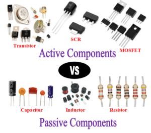 Active components verses Passive Components diagram